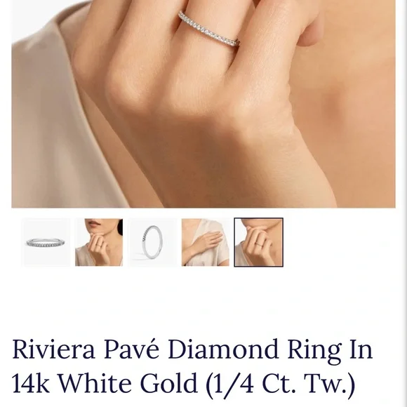 Diamond band by Blue Nile - Picture 4 of 5